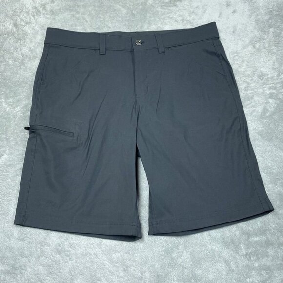 Eddie Bauer Rainier Tech Shorts Mens Size 34 Nylon/Spandex Gray a0963 - Picture 1 of 7